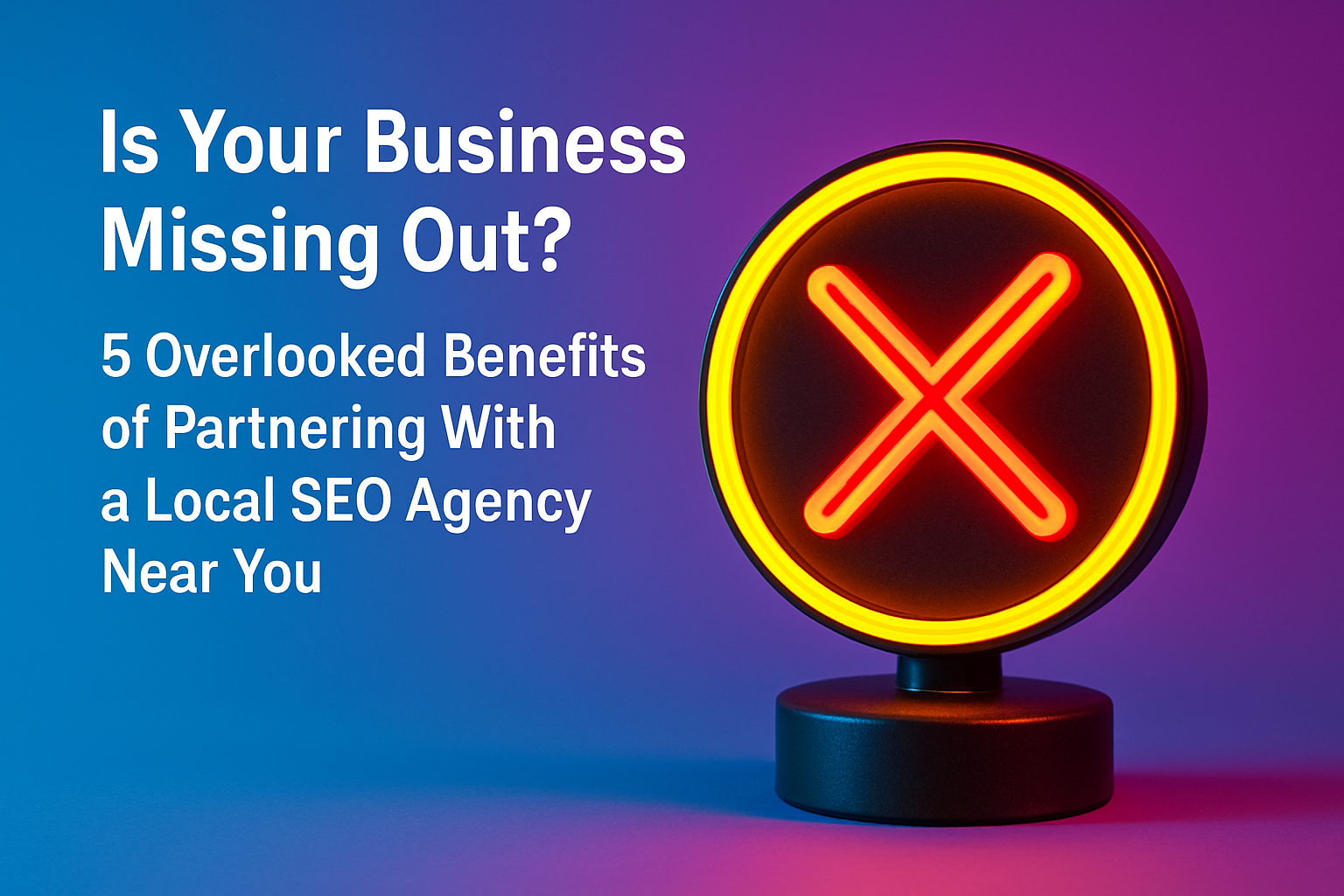 Is Your Business Missing Out? 5 Overlooked Benefits of Partnering With a Local SEO Agency Near You