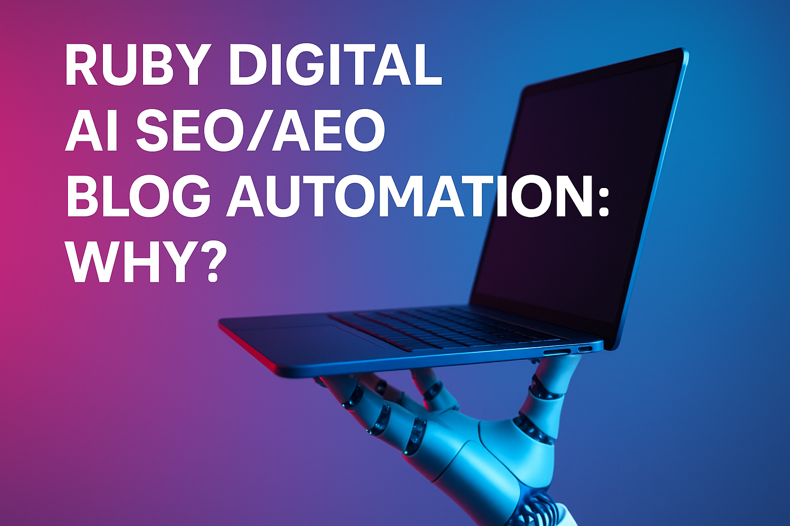 Ruby Digital AI SEO/AEO Blog Automation: Why?
