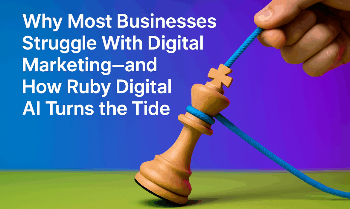 Why Most Businesses Struggle With Digital Marketing Marketing—and How Ruby Digital AI Turns the Tide