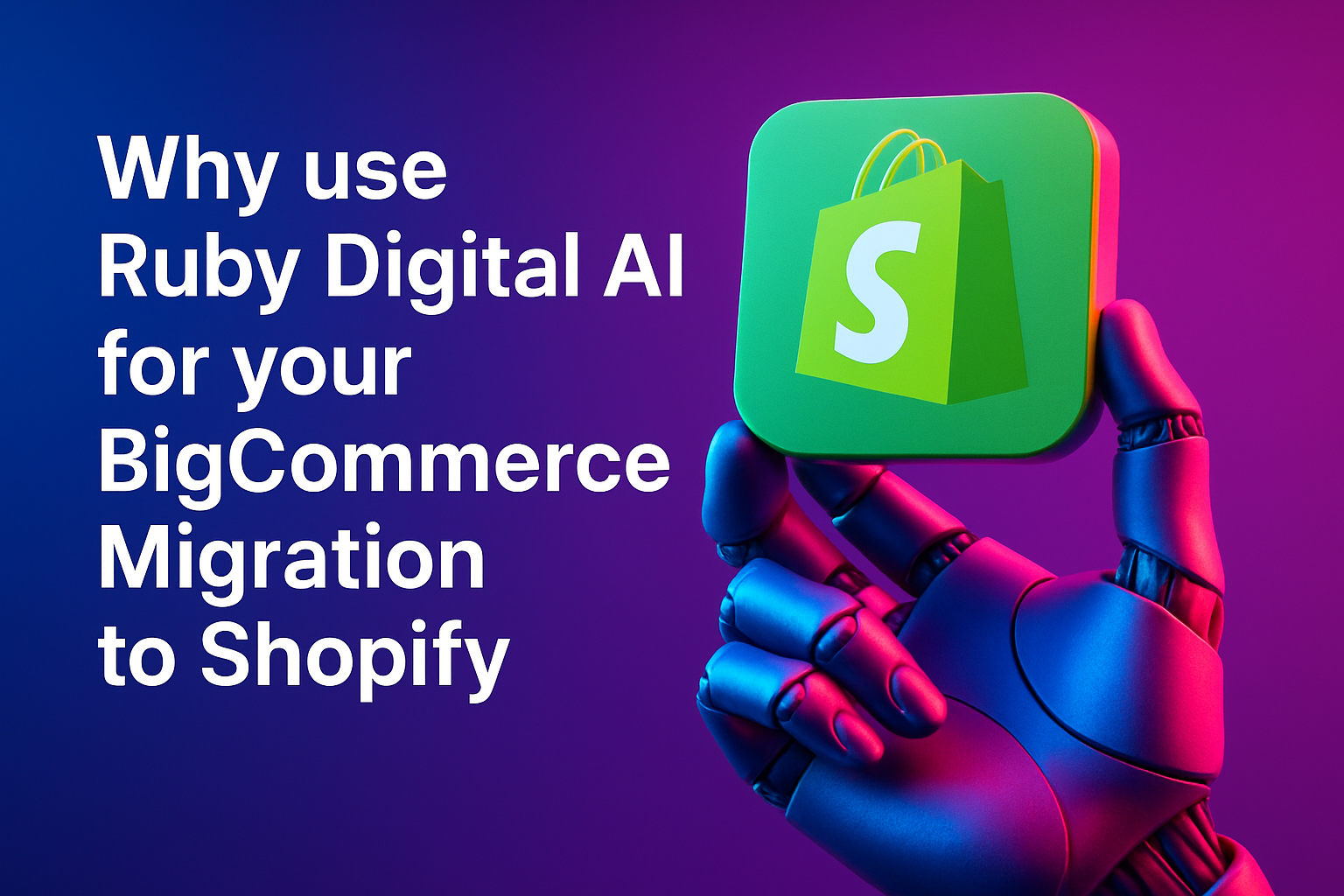 Why use Ruby Digital AI for your BigCommerce Migration to Shopify
